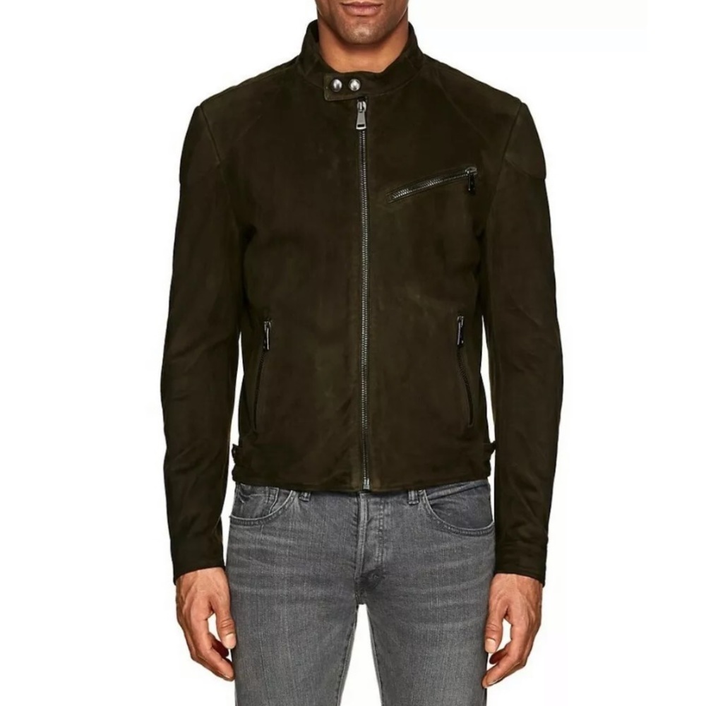 Ralph Lauren Randall Suede Biker Jacket